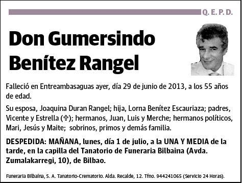 BENITEZ RANGEL,GUMERSINDO