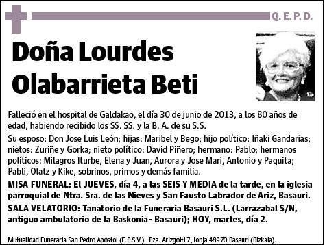 OLABARRIETA BETI,LOURDES