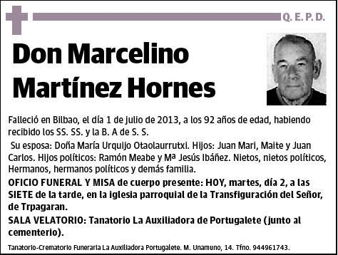 MARTINEZ HORNES,MARCELINO