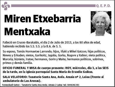 ETXEBARRIA MENTXAKA,MIREN