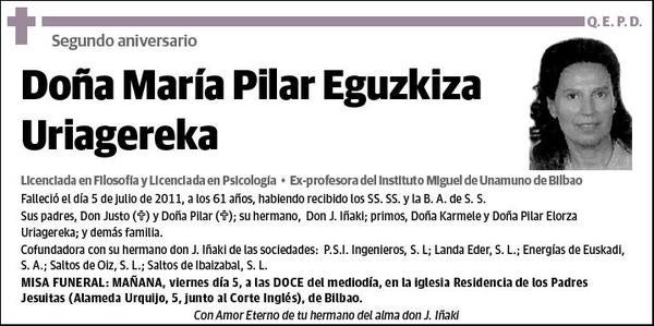 EGUZKIZA URIAGEREKA,MARIA PILAR