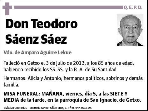 SAENZ SAEZ,TEODORO