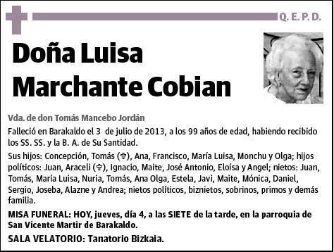 MARCHANTE COBIAN,LUISA