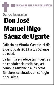 IÑIGO SAENZ DE UGARTE,JOSE MANUEL