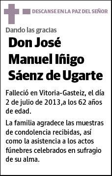 IÑIGO SAENZ DE UGARTE,JOSE MANUEL