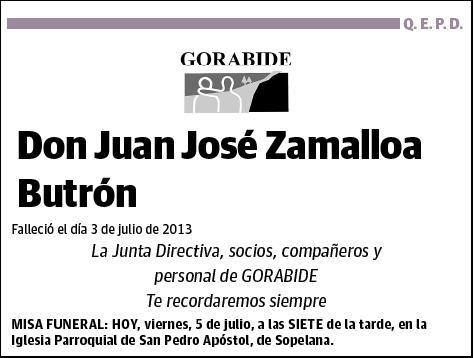 ZAMALLOA BUTRON,JUAN JOSE