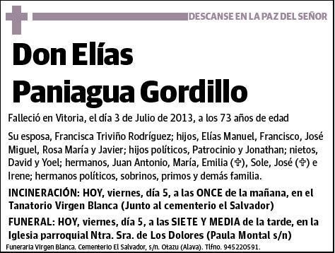 PANIAGUA GORDILLO,ELIAS