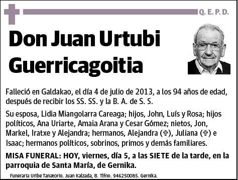 URTUBI GUERRICAGOITIA,JUAN