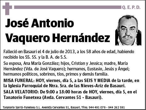 VAQUERO HERNANDEZ,JOSE ANTONIO