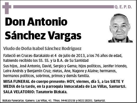 SANCHEZ VARGAS,ANTONIO