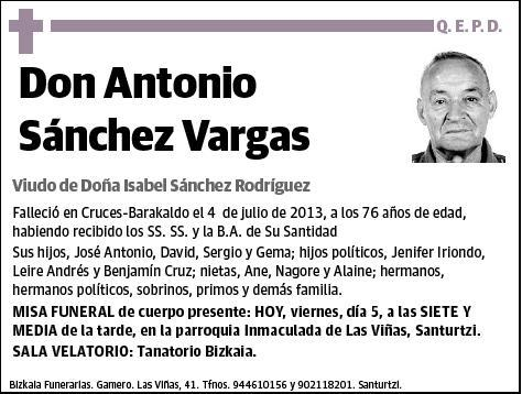 SANCHEZ VARGAS,ANTONIO