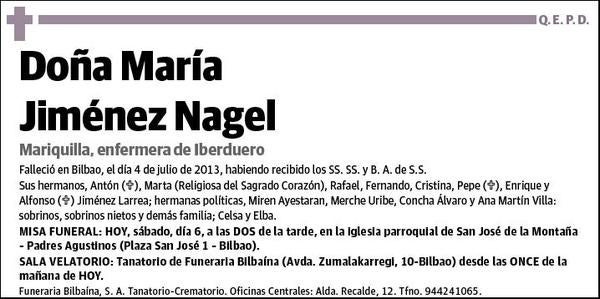 JIMENEZ NAGEL,MARIA