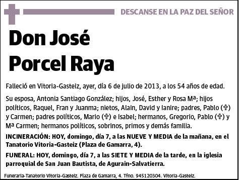 PORCEL RAYA,JOSE