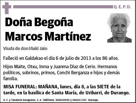 MARCOS MARTINEZ,BEGOÑA