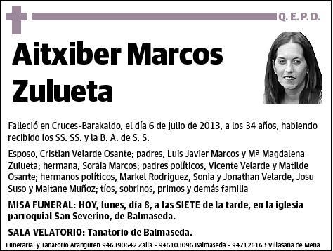 MARCOS ZULUETA,AITXIBER