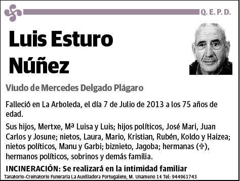 ESTURO NUÑEZ,LUIS