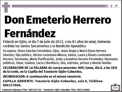 HERRERO FERNANDEZ,EMETERIO