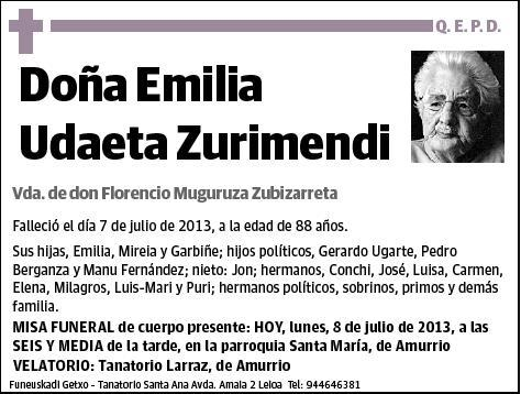 UDAETA ZURIMENDI,EMILIA