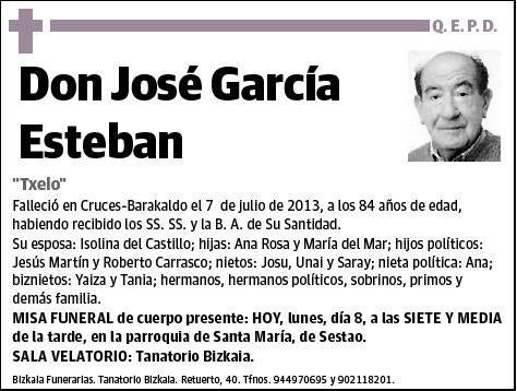 GARCIA ESTEBAN,JOSE