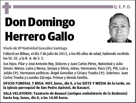 HERRERO GALLO,DOMINGO