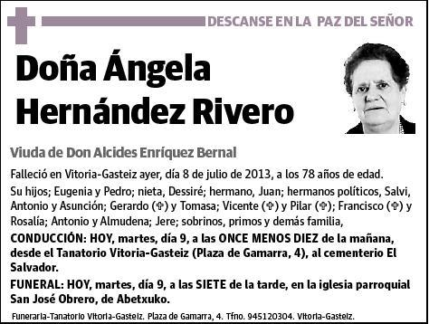 HERNANDEZ RIVERO,ANGELA