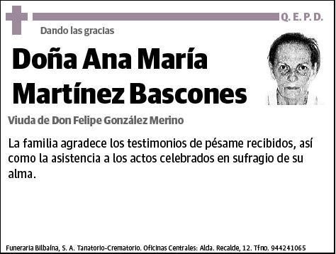 MARTINEZ BASCONES,ANA MARIA