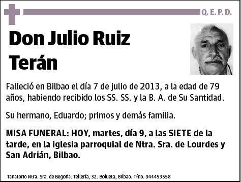 RUIZ TERAN,JULIO