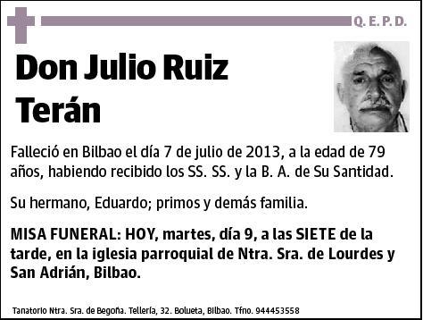 RUIZ TERAN,JULIO