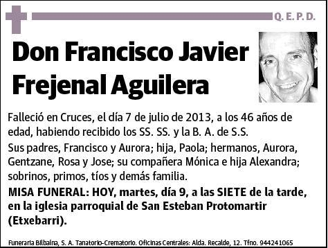 FREJENAL AGUILERA,FRANCISCO JAVIER