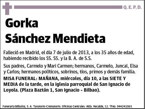 SANCHEZ MENDIETA,GORKA