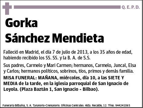 SANCHEZ MENDIETA,GORKA