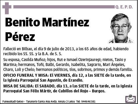 MARTINEZ PEREZ,BENITO