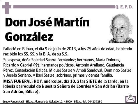 MARTIN GONZALEZ,JOSE