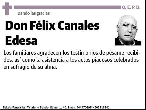 CANALES EDESA,FELIX