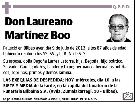 MARTINEZ BOO,LAUREANO