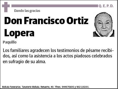 ORTIZ LOPERA,FRANCISCO