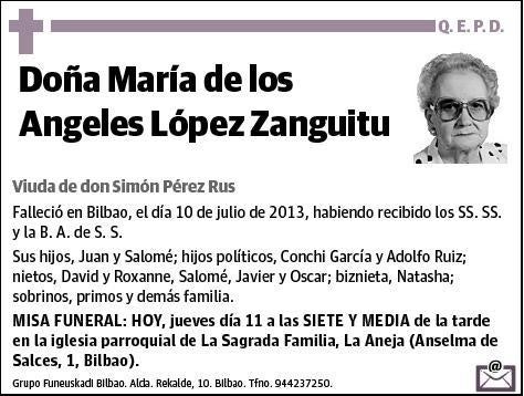 LOPEZ ZANGUITU,MARIA DE LOS ANGELES