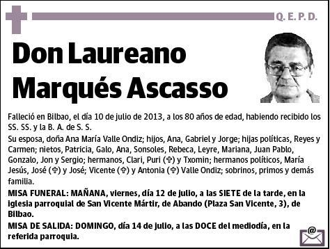 MARQUES ASCASSO,LAUREANO