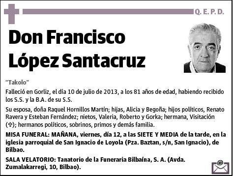 LOPEZ SANTACRUZ,FRANCISCO