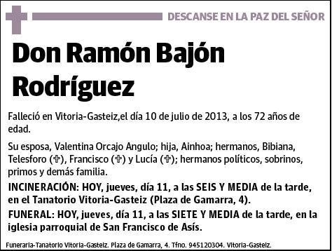 BAJON RODRIGUEZ,RAMON