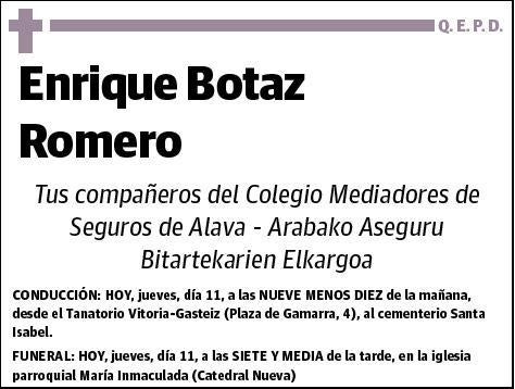 BOTAZ ROMERO,ENRIQUE