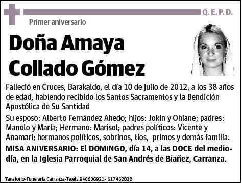 COLLADO GOMEZ,AMAYA