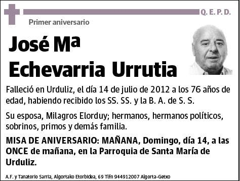 ECHEVARRIA URRUTIA,JOSE Mª