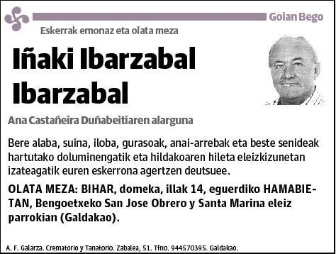 IBARZABAL IBARZABA,IÑAKI