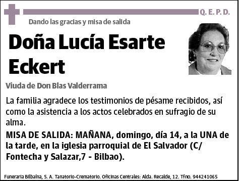 ESARTE ECKERT,LUCIA