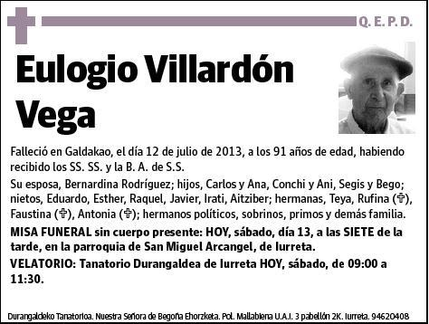 VILLARDON VEGA,EULOGIO