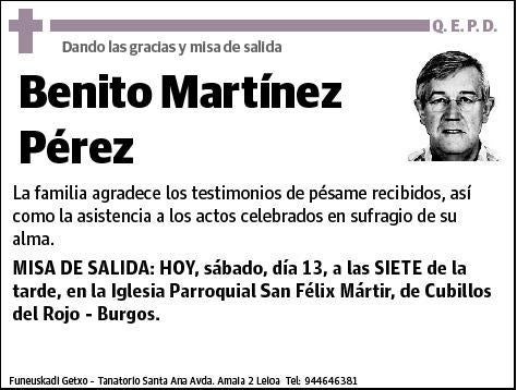 MARTINEZ PEREZ,BENITO