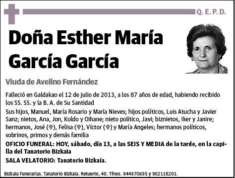 GARCIA GARCIA,ESTHER MARIA