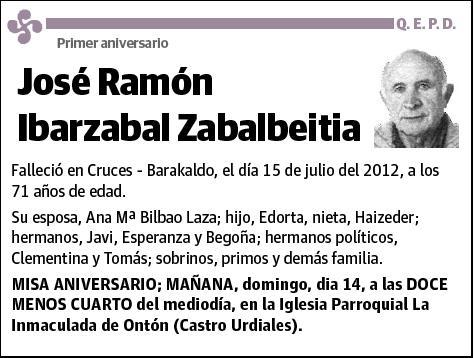 IBARZABAL ZABALBEITIA,JOSE RAMON