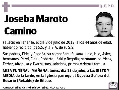 MAROTO CAMINO,JOSEBA